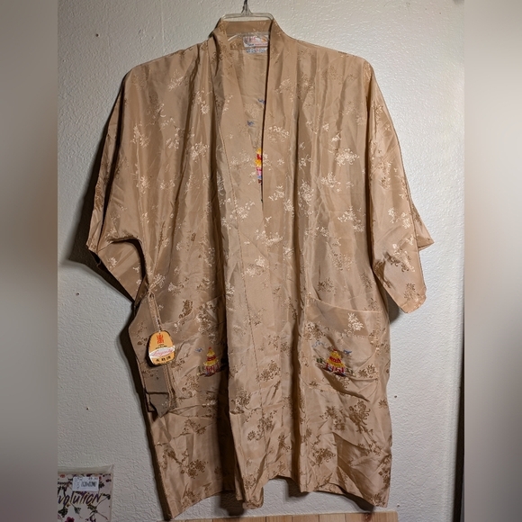 Vintage Floral Kimono Robe NWT size large - Picture 1 of 11
